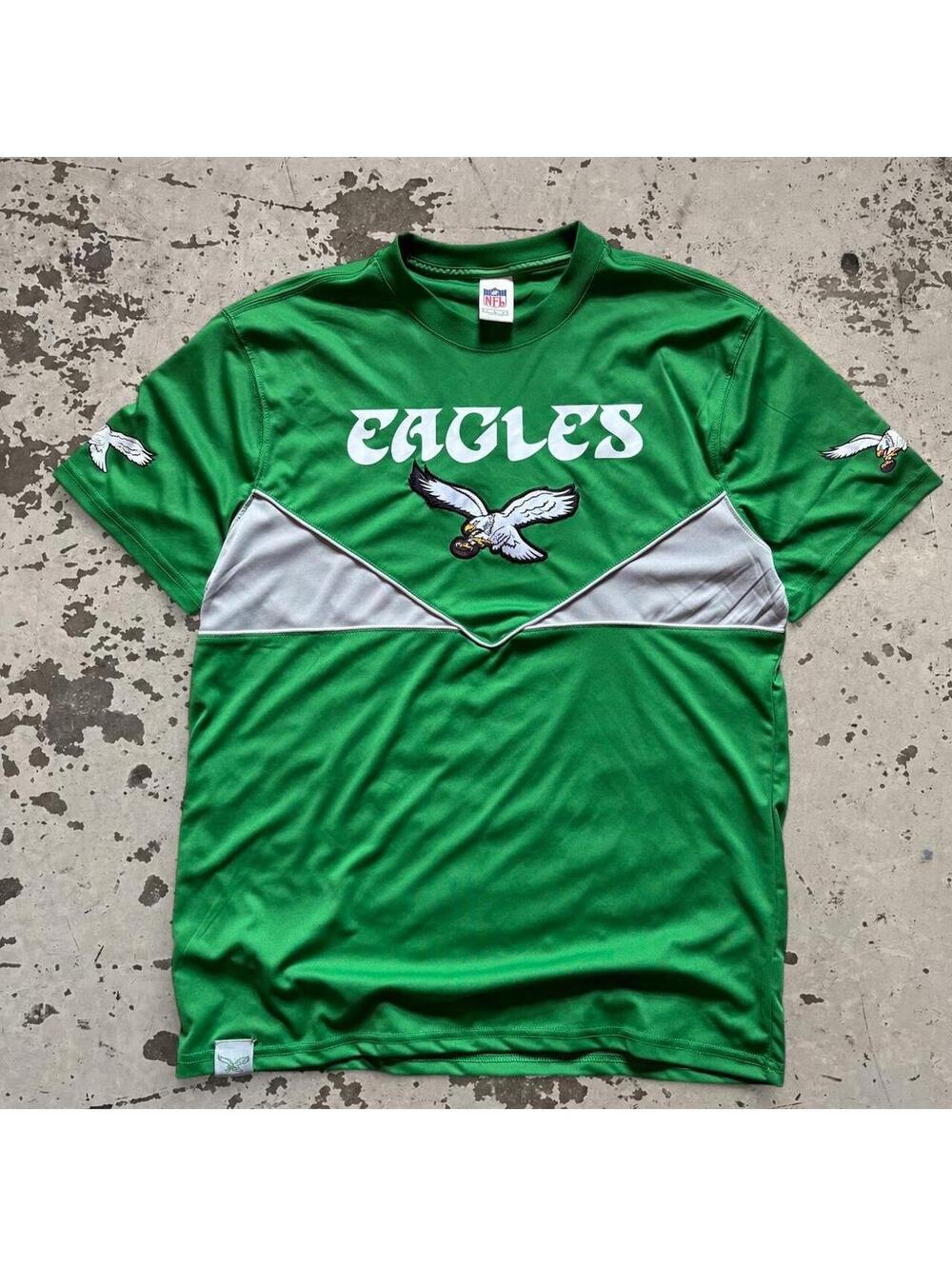 Mens NFL Kelly Green Philadelphia Eagles green jersey Size L